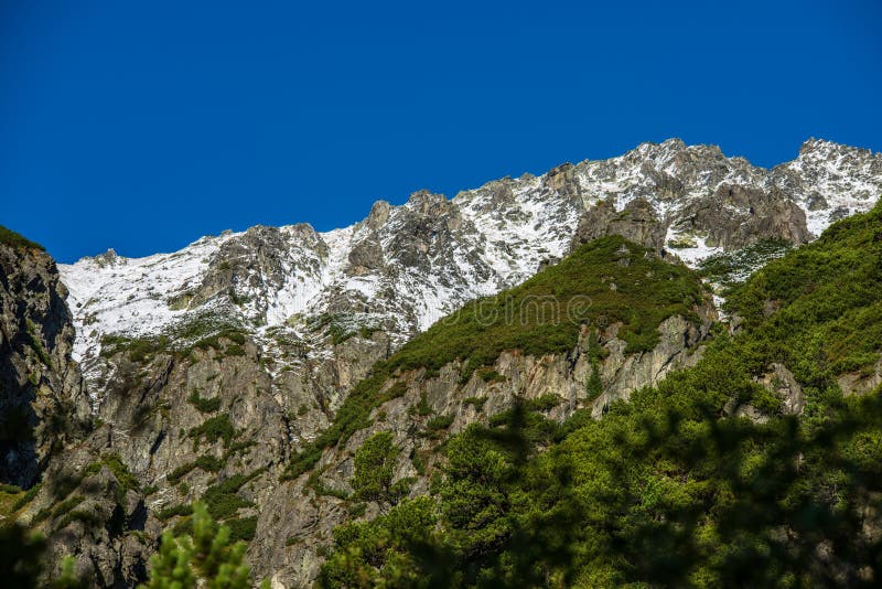 Slovakian tatra mountains in summer