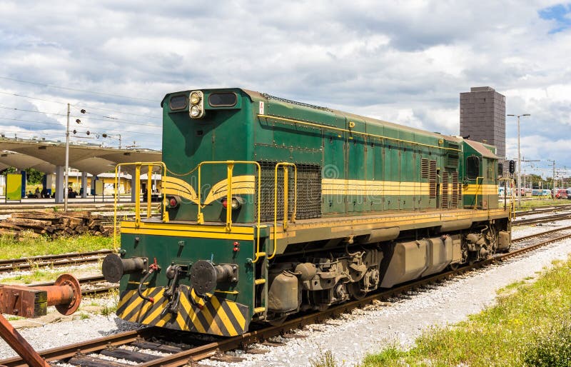 Slovene shunter in Ljubljana rail station