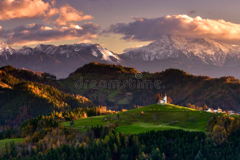 Slovenia beautiful landscape ,nature and autumn scene