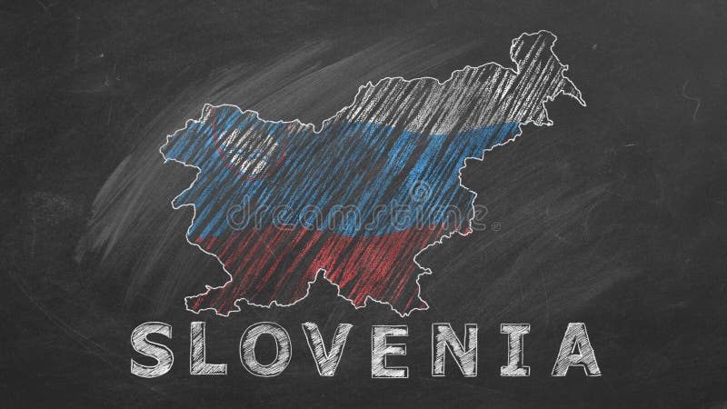 Slovenië. getekende en geanimeerde illustratie.