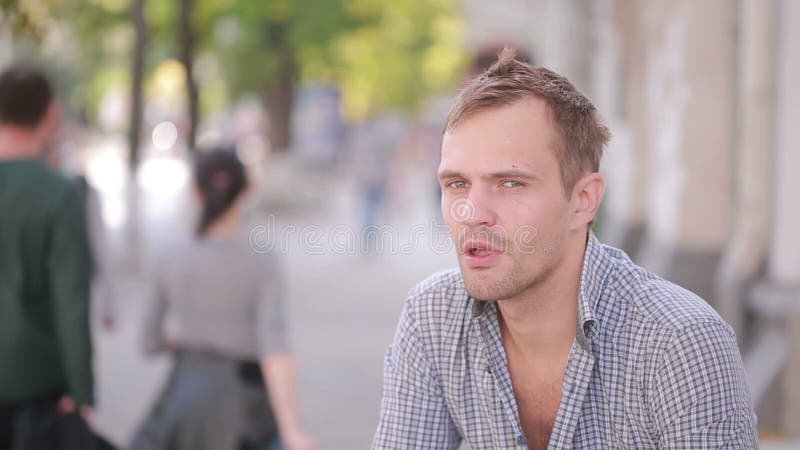 Slovenly Man Drinking Alcohol In The Street. Beer In A Paper Bag. Stock  Video - Video of disgusting, dirty: 78483729