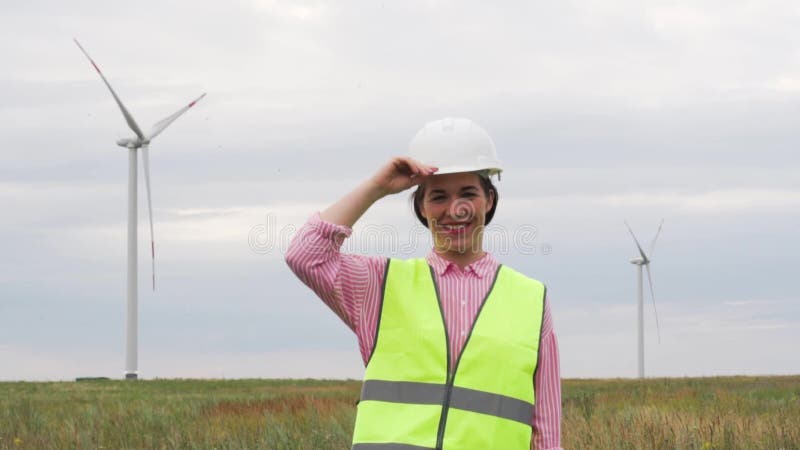 Slow Motion Positive Woman Is A Professional Engineer Of A Large Energy Company stock video
