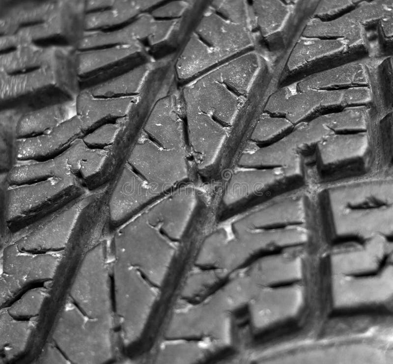Sluit omhoog van oude de textuurachtergrond van de autoband stock afbeelding Sluit omhoog van oude de textuurachtergrond van de autoband stock afbeelding