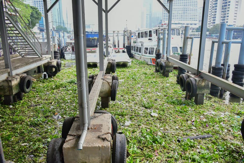 Slum and poverty in the streets of Bangkok stock images
