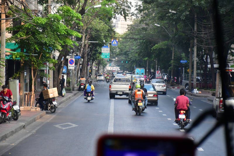 Slum and poverty in the streets of Bangkok royalty free stock photos