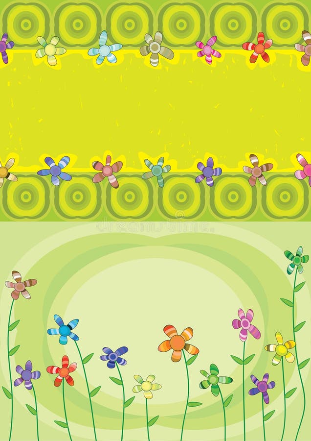 slående färgrika eps-blommalager vektor illustrationer slående färgrika eps-blommalager vektor illustrationer