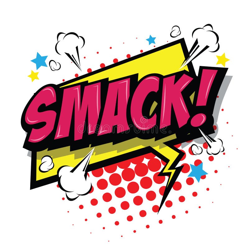 Smack! Comic Speech Bubble. Vector Eps 10.