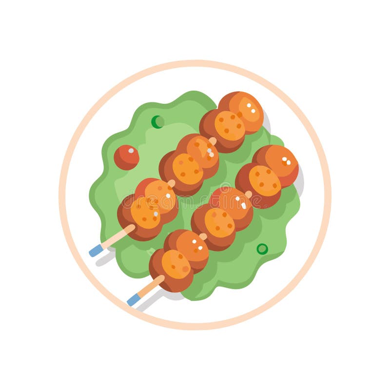 Smakfull kyckling royaltyfri illustrationer