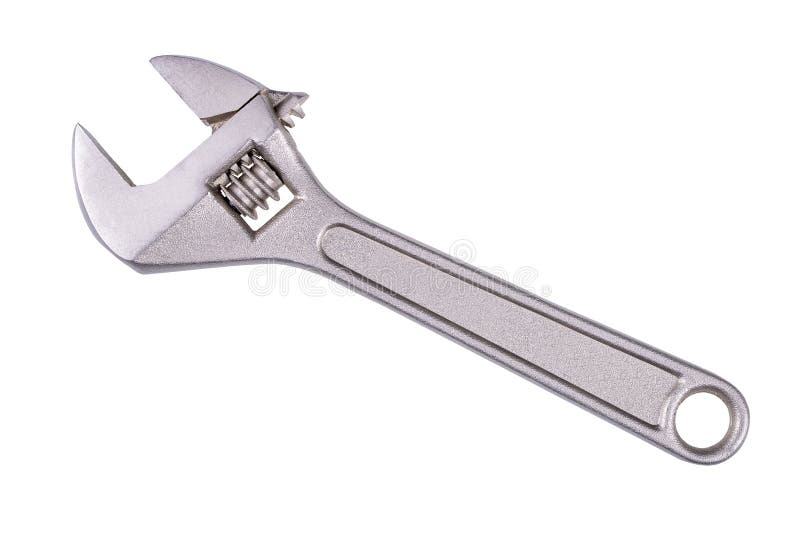 Small Adjustable Wrench for Plumbing Work. Accessories for Mechanics