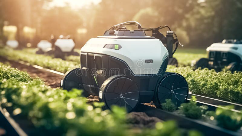 Small AI Robot Drone is Working in a Field. Future 5G Technology with ... Circuit Diagram