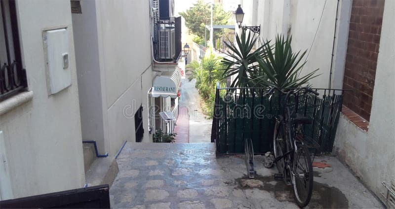 Sitges` Streets royalty free stock photography Sitges` Streets royalty free stock photography
