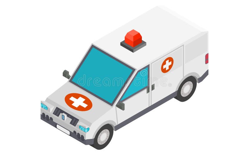 Small Ambulance Car Icon, Cartoon Style Stock Vector - Illustration of  design, accident: 162576768
