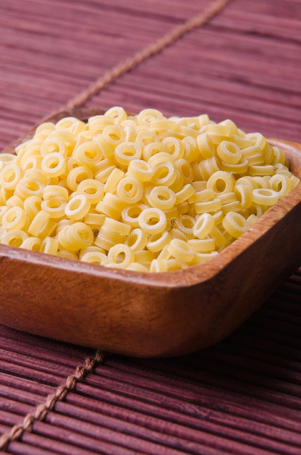 Anellini pasta rings stock photo. Image of table, traditional 29825814