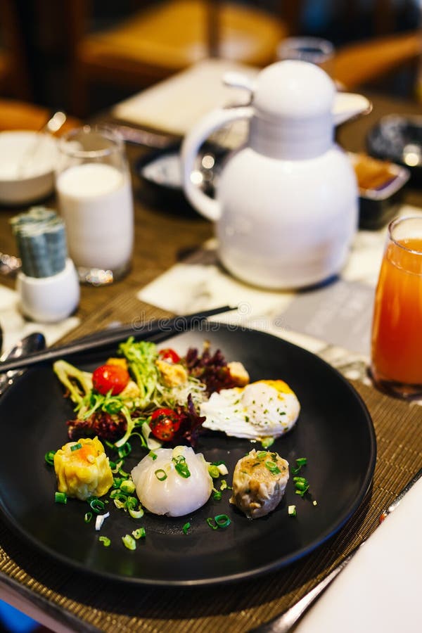 Selection Chinese Appetizers Restaurant Stock Photos Free & Royalty