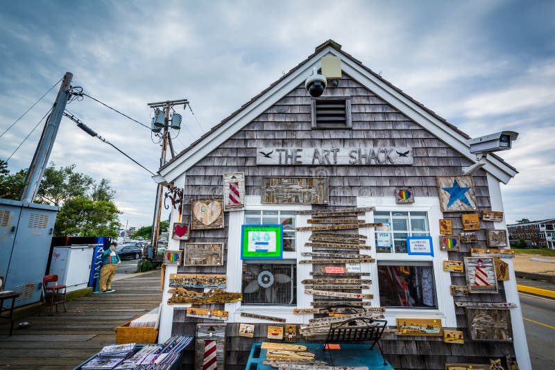 Small Art Gallery, in Provincetown, Massachusetts. Editorial Stock Image Image of water