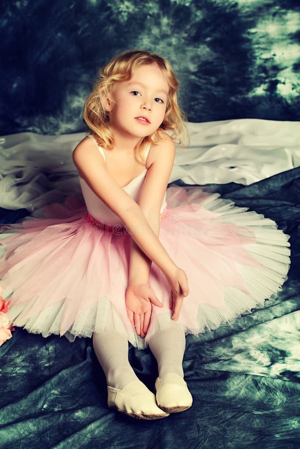 Small ballerina stock image. Image dancer, female -