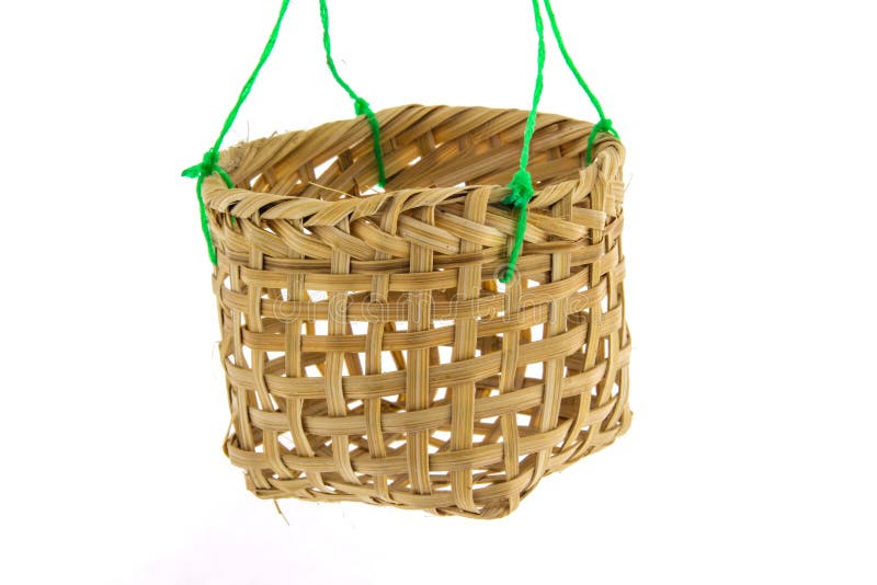 Small bamboo basket stock image. Image of pattern, copses 42186877