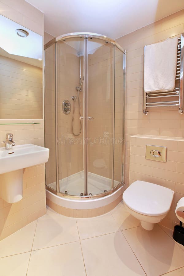 Bathroom on a Yacht stock image. Image of fixtures, shower 19379657