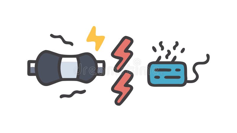 Small Battery Charger, Portable Power and Electronic Device Charging, vector design Generative AI vector illustration