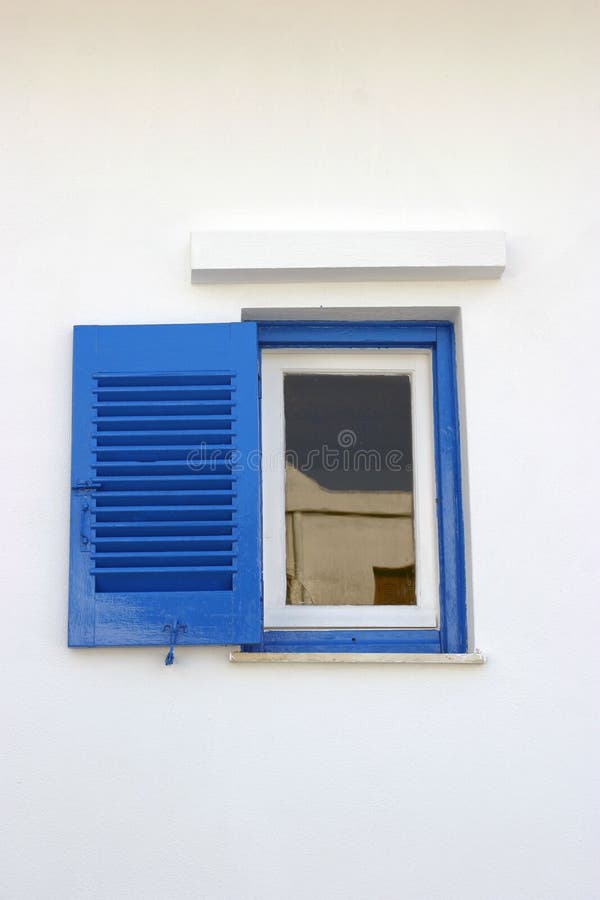 Small blue window royalty free stock photo