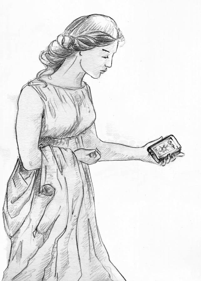 A girl with a book- How to draw a girl reading a book//pencil sketch 
