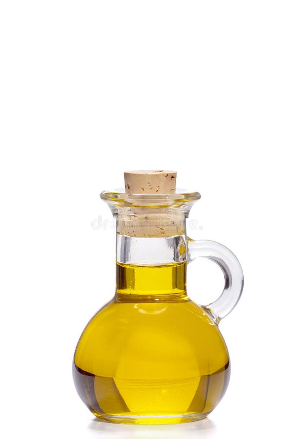 Small bottle of olive oil