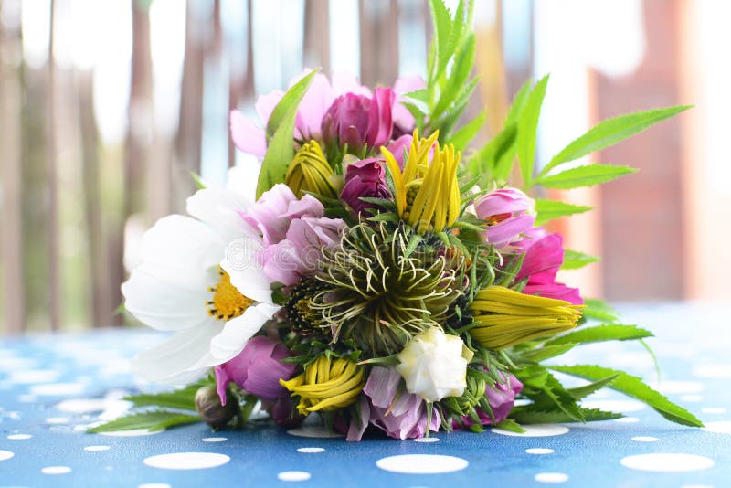 Small bouquet of flowers stock image. Image of styled 76062181