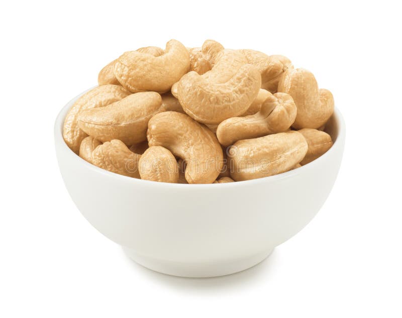 Small Bowl of Cashew Nuts Isolated on White Background Stock Image Image of cashew, fresh