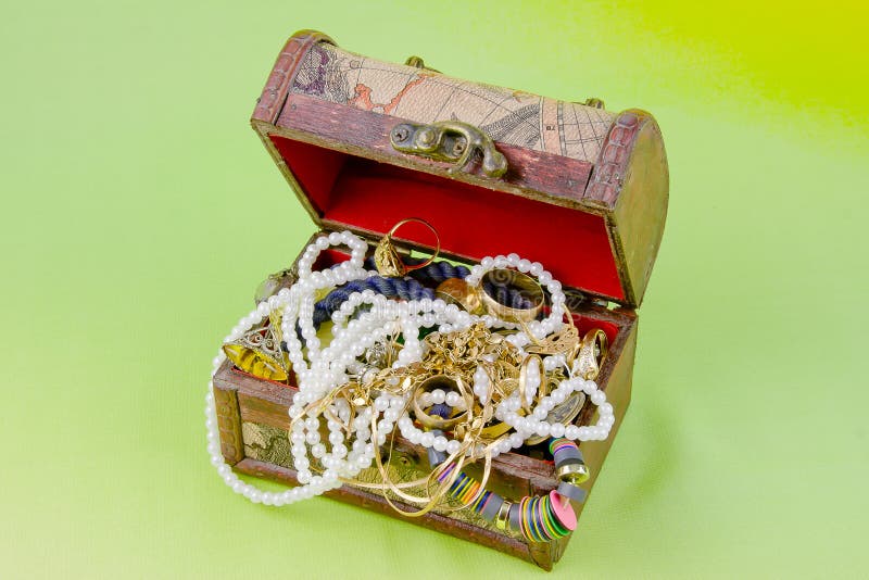 Small box with treasures stock photo. Image of brilliant 28396390
