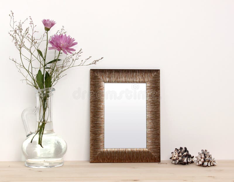 Small bronze frame mockup royalty free stock image Small bronze frame mockup royalty free stock image