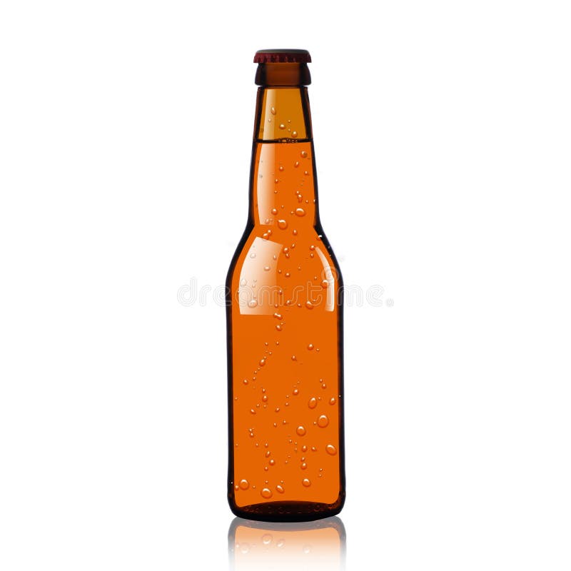 Brown bottle with beer stock photo. Image of alcohol 171090430