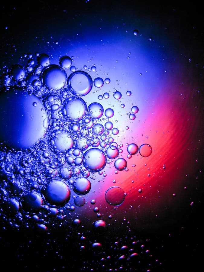 Small Bubble Oil Float in the Water Like Stock Photo Image of