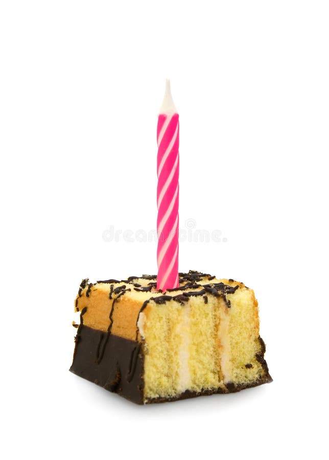 Small cake with candle