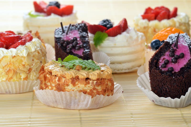 Small cakes stock photo. Image of background, happy, nuts 26768844