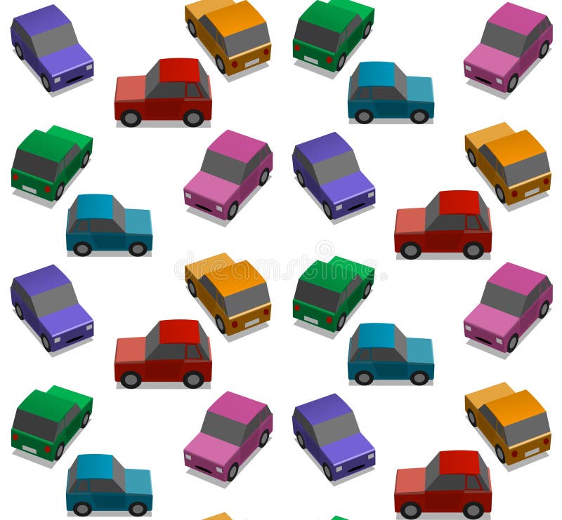 Small cars royalty free illustration