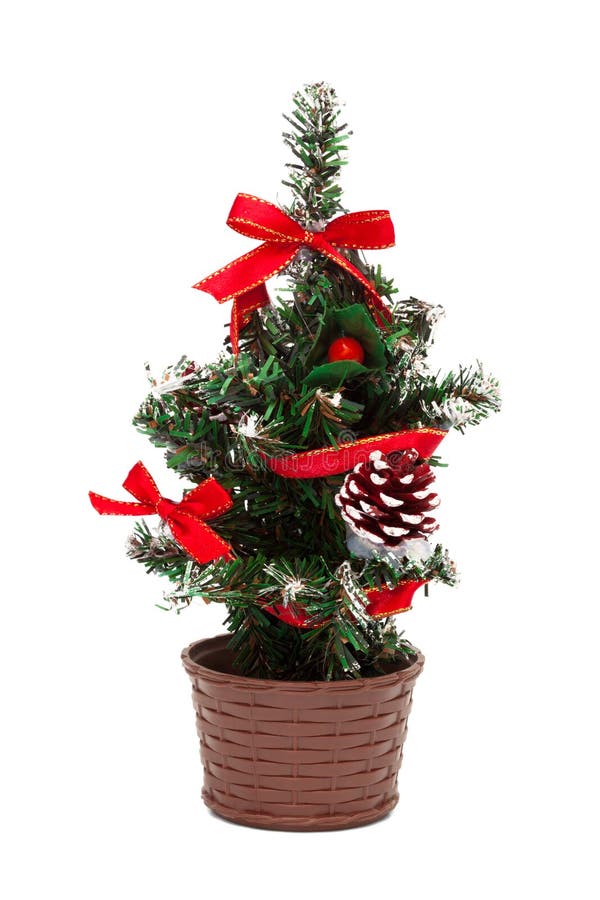 Small Christmas tree stock photo. Image of plastic, gift 16845240