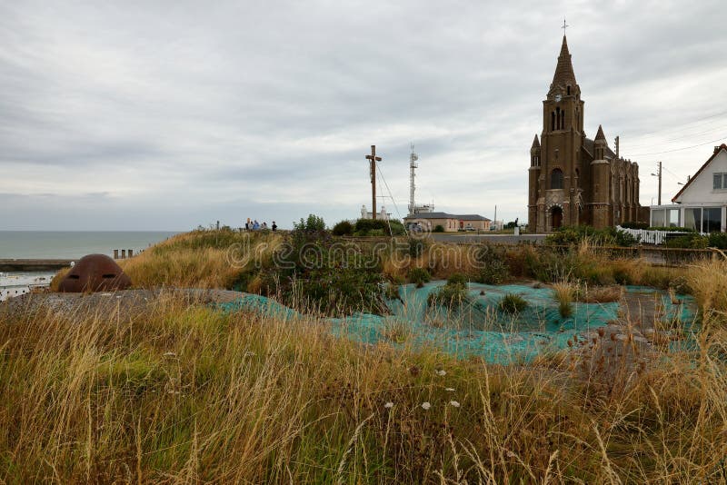 The Church of Dieppe in Normandy Stock Image Image of architecture