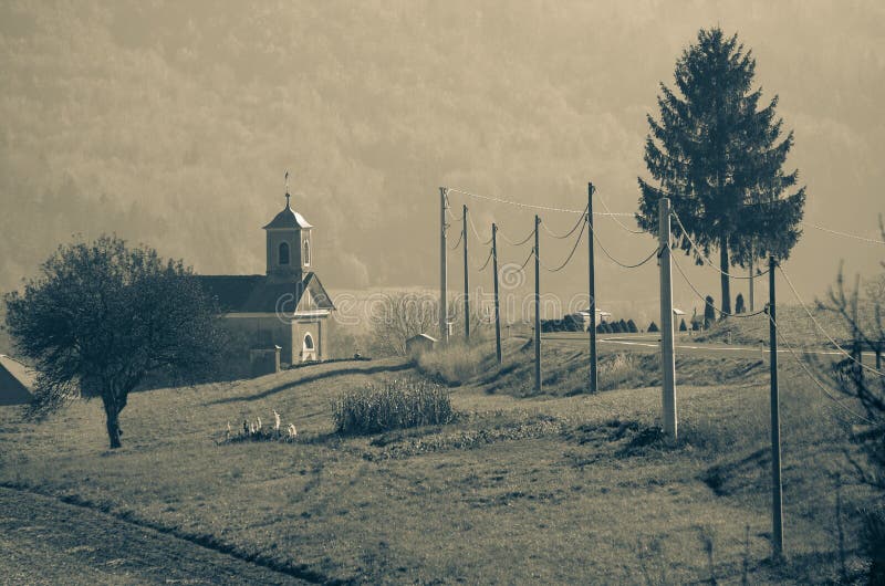 Small church by the road