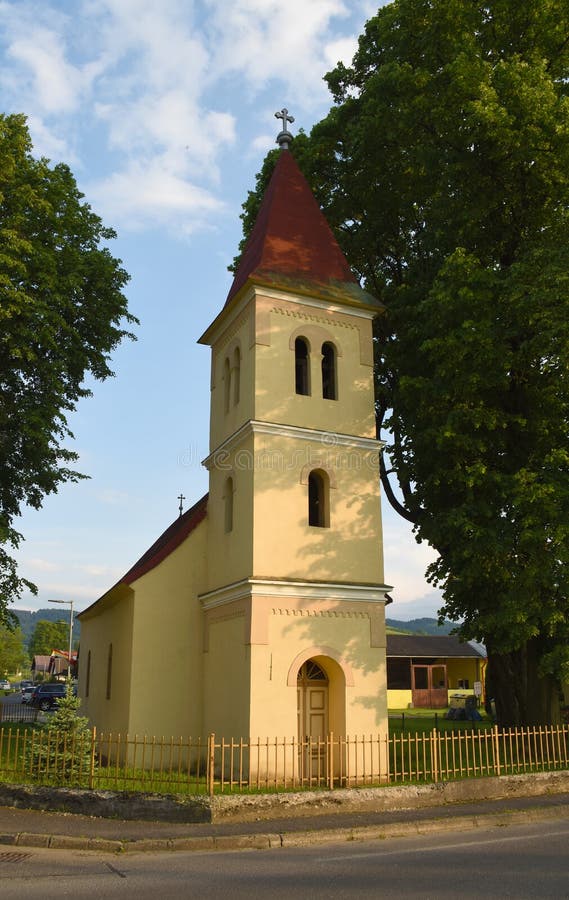 Small church in village Cerveny Klastor