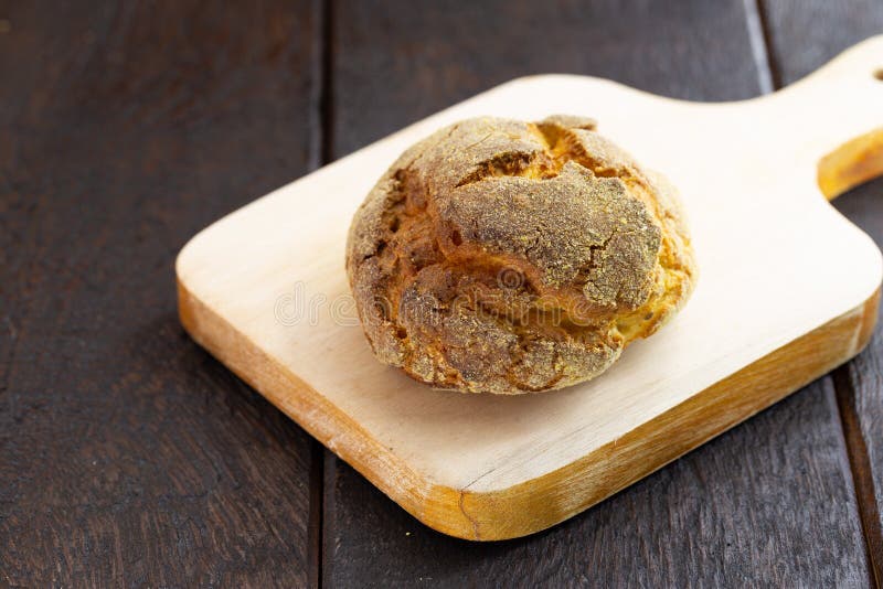 Small Corn Bread, Called Broinha or Broa. Made with Flour and Corn or