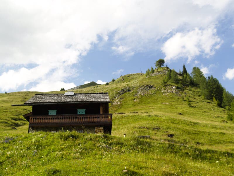 Cottage in hills stock photo. Image of mountain, landscape - 6272192