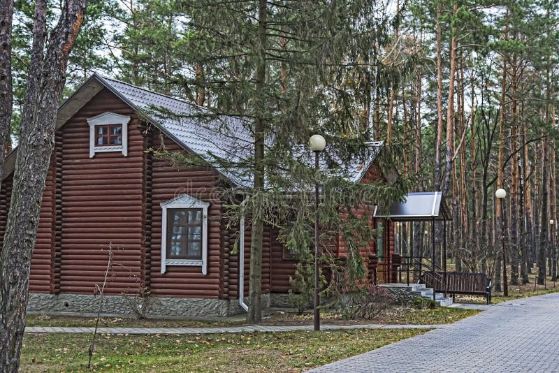 A small cottage in a forested area. royalty free stock images A small cottage in a forested area. royalty free stock images