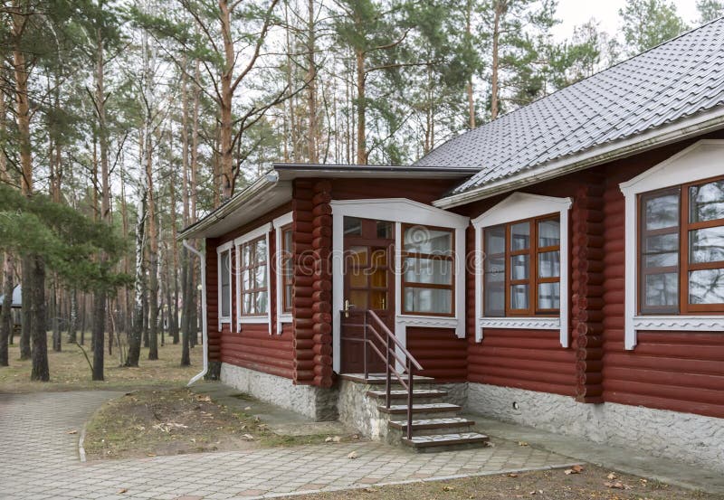 A small cottage in a forested area. stock photography A small cottage in a forested area. stock photography
