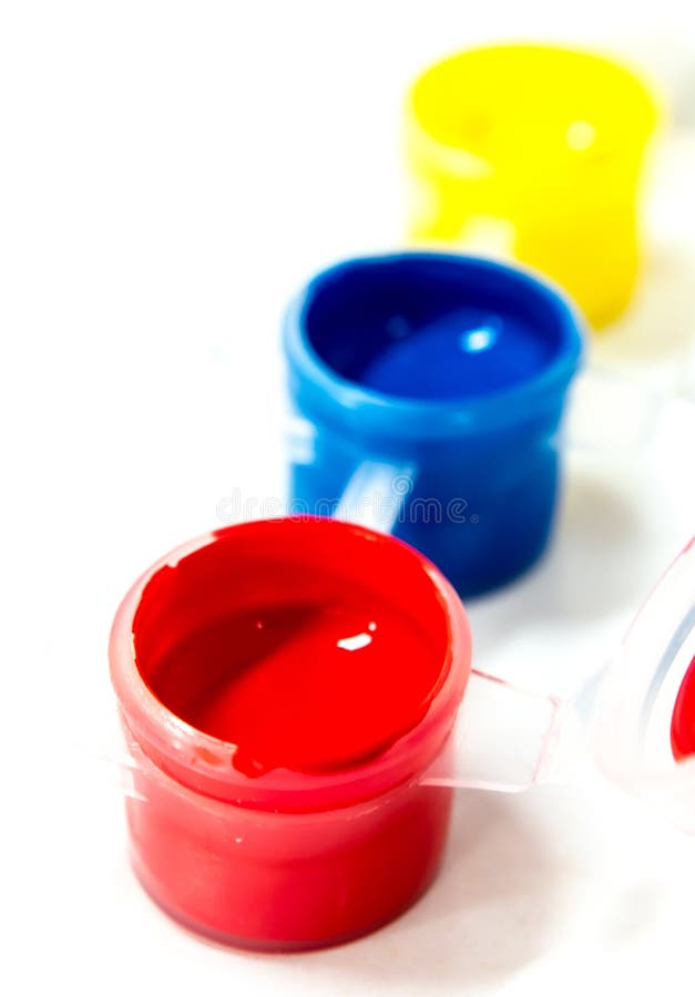 Primary Colors Acrylic Paint Stock Photo Image of prime, primary