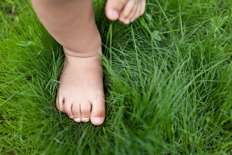 Small cute baby feet.