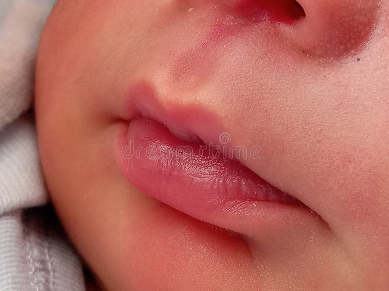 Small cute baby lips stock photo. Image of pink, baby 106363724