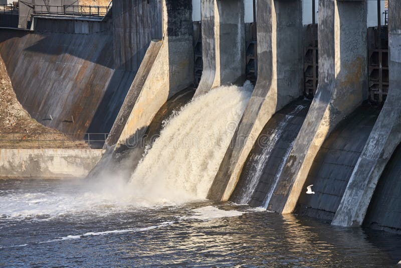 A Small Dam Stock Image Image Of Gates Rain Hydroelectricity 98768227