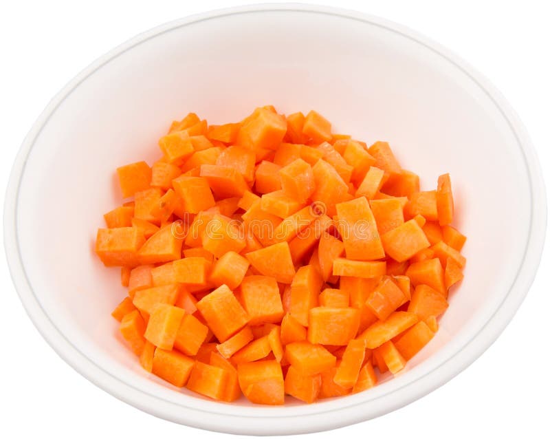 Small Dice Cut Carrot I stock photo. Image of cultivated 43964452