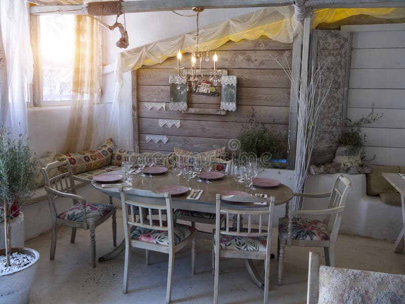 A small dining room in a rustic house, stock photography A small dining room in a rustic house, stock photography
