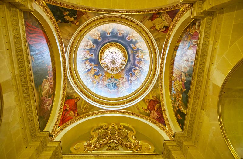 The small dome of Assumption Cathedral, Rabat Fortress, Victoria